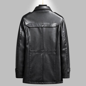 Velvoro Genuine Leather Coat - Hayes Carter