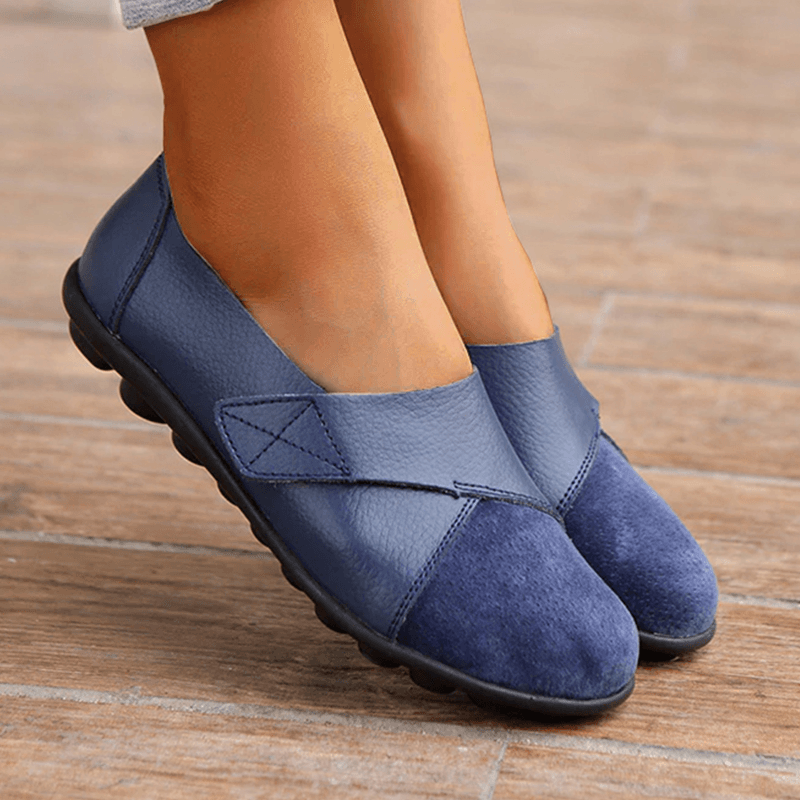 Sapatilha Ortopédica Feminina Loafer Couro - Frete Grátis Loja Rinove