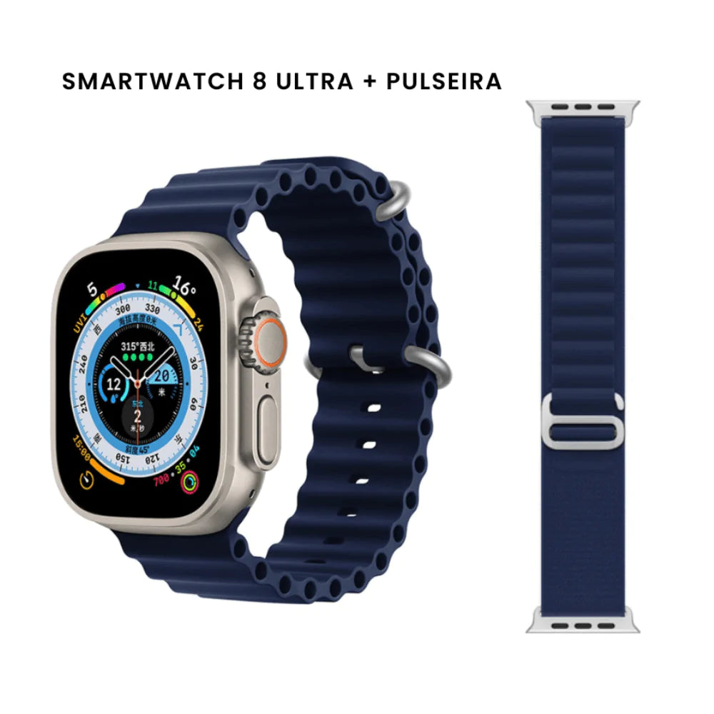 Smartwatch Iwo 16 Series 8 Ultra + Pulseira - Loja Rinove